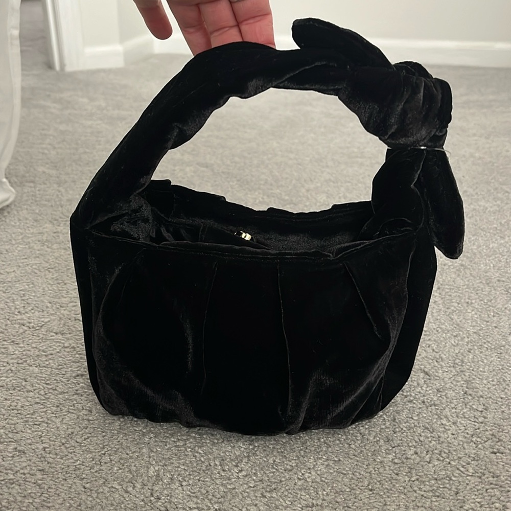 J.Crew velvet purse